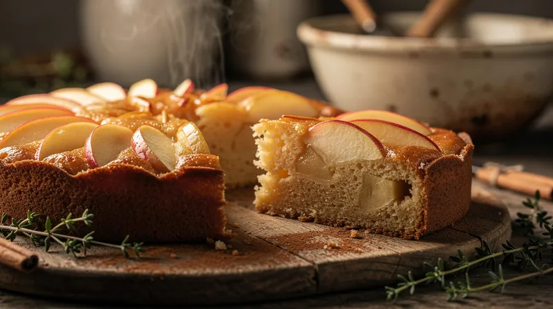 Julie Andrieu : la recette de gâteau aux pommes moelleux qui remplace la tarte classique